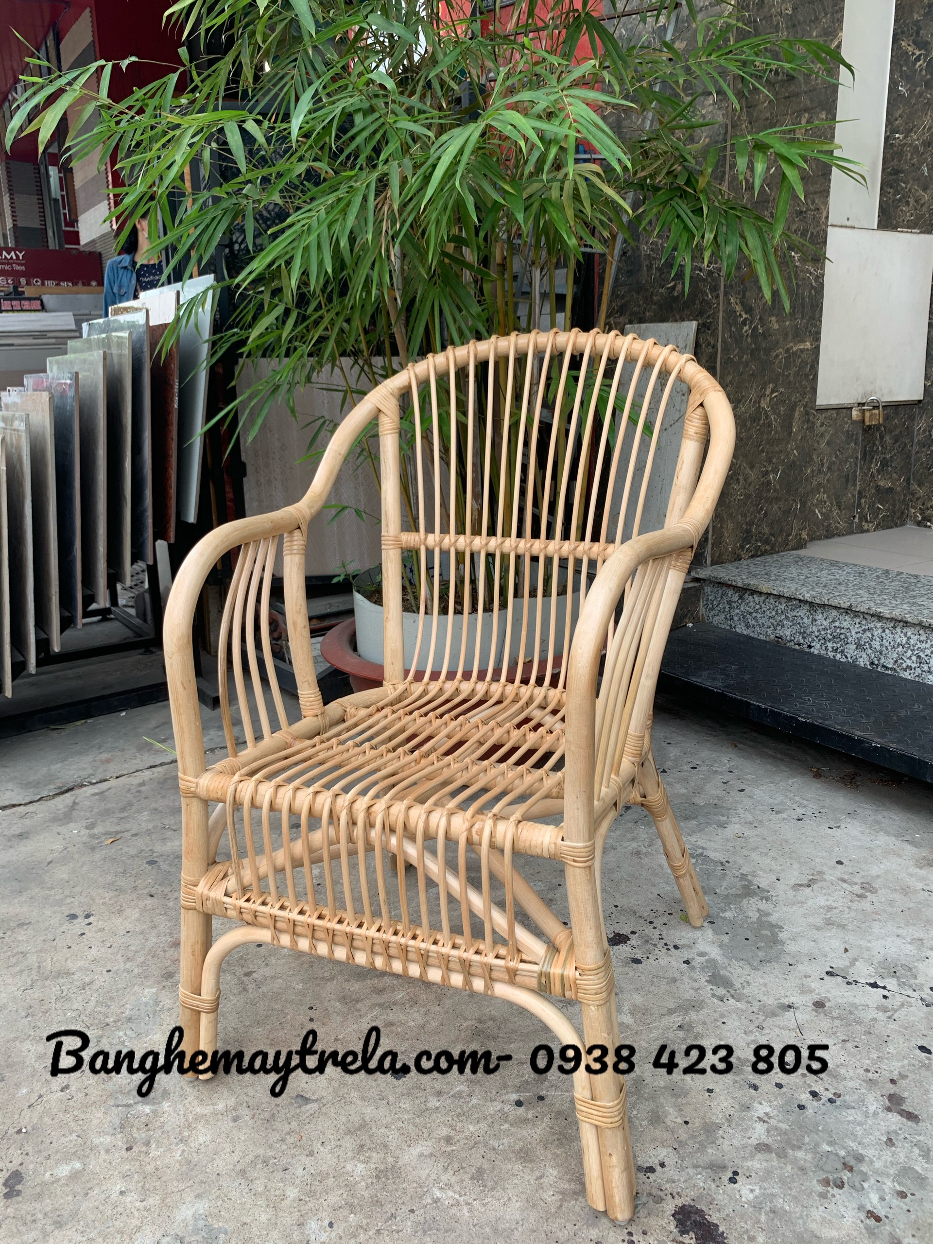 Ghế mây đơn tự nhiên